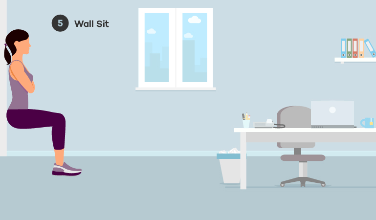 Step 5 Wall Sit